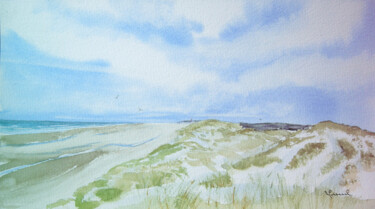Painting titled "77 Fort Mahon - Les…" by Valérie Frenel, Original Artwork, Watercolor