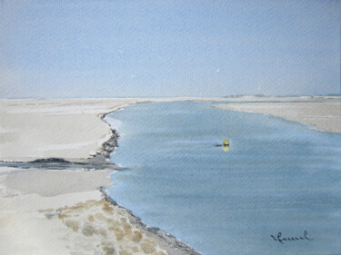 Painting titled "80 Fort Mahon - L'A…" by Valérie Frenel, Original Artwork, Watercolor