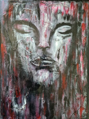 Painting titled "Lonely" by Valérie Gangolf, Original Artwork, Acrylic