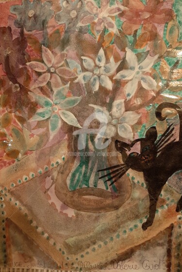 "La fée qui rencontr…" başlıklı Tablo Valerie Guiot tarafından, Orijinal sanat, Guaş boya