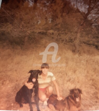 Fotografie mit dem Titel "Pataud et Baya." von Valerie Guiot, Original-Kunstwerk, Analog Fotografie