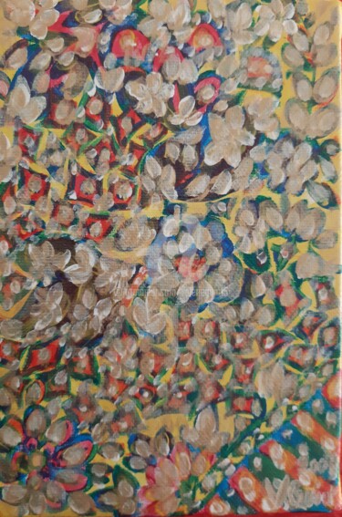 Painting titled "Été 2007." by Valerie Guiot, Original Artwork, Oil