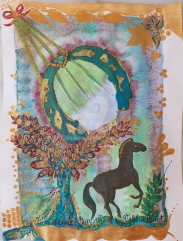 "Le fer à cheval." başlıklı Tablo Valerie Guiot tarafından, Orijinal sanat, Guaş boya