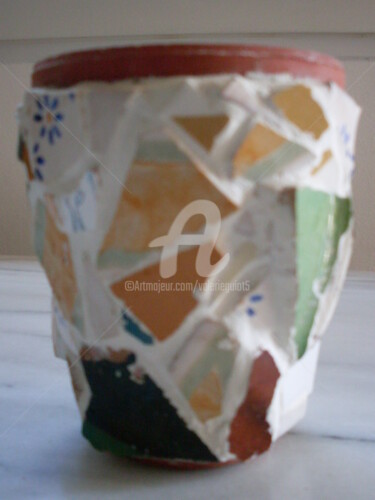 Artisanat intitulée "Vase GUIOT" par Valerie Guiot, Œuvre d'art originale
