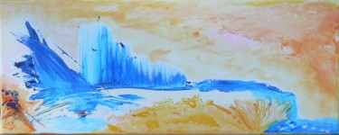 Peinture intitulée "Paysage de Patagonie" par Valérie Han-Li-Kuin, Œuvre d'art originale
