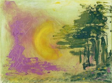 Peinture intitulée "Déesse de la forêt" par Valérie Han-Li-Kuin, Œuvre d'art originale