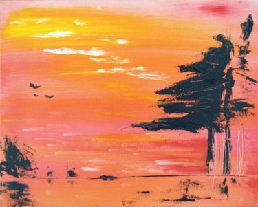 Painting titled "Un matin au bord d'…" by Valérie Han-Li-Kuin, Original Artwork