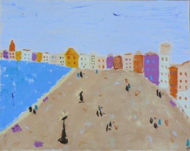 Painting titled "L'esplanade" by Valérie Han-Li-Kuin, Original Artwork