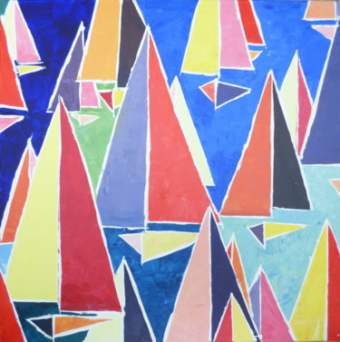 Malerei mit dem Titel "-VOILES-" von Valerie   Jouve, Original-Kunstwerk, Acryl