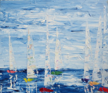 Painting titled "voiles #1" by Valerie   Jouve, Original Artwork, Acrylic