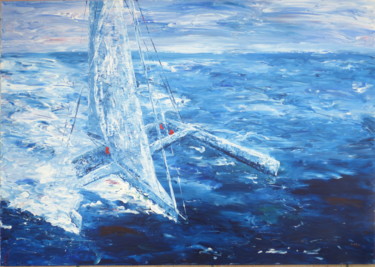 Peinture intitulée "port-laforet2" par Valerie   Jouve, Œuvre d'art originale, Acrylique