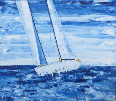 course au large 21318 60x70x2 cm ©2018 par Valerie Jouve