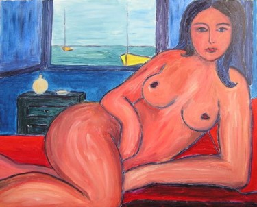 Painting titled "LA SIESTE" by Valerie   Jouve, Original Artwork, Oil