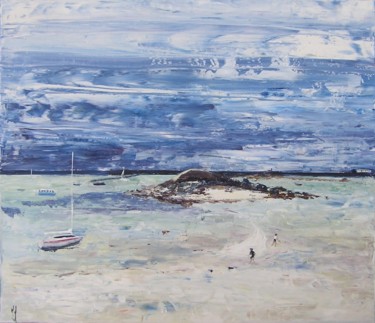 Peinture intitulée "BRETAGNE ILE DE BATZ" par Valerie   Jouve, Œuvre d'art originale, Acrylique