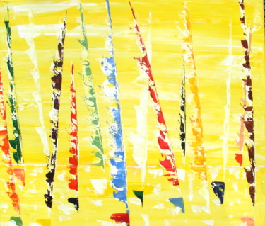 Peinture intitulée "marine-citrine-2309…" par Valerie   Jouve, Œuvre d'art originale, Acrylique