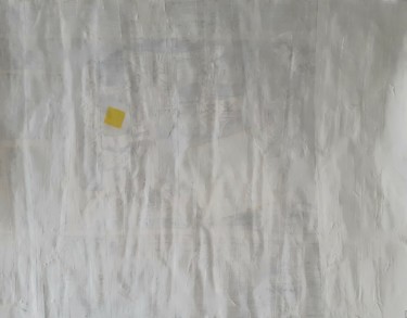 Peinture intitulée "petit carré jaune #6" par Valérie Thévenot, Œuvre d'art originale, Acrylique