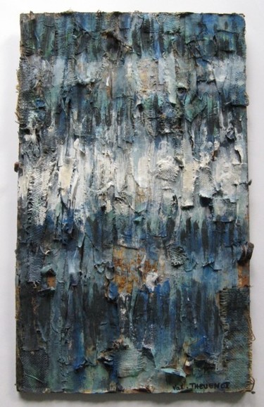 Painting titled "Epave n°3" by Valérie Thévenot, Original Artwork, Oil