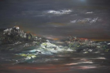 Painting titled "Highlands" by Valérie Vidal, Original Artwork
