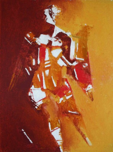 Картина под названием "ange" - Валерий Буев, Подлинное произведение искусства, Масло