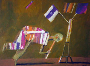 Картина под названием "anniversaire" - Валерий Буев, Подлинное произведение искусства, Масло