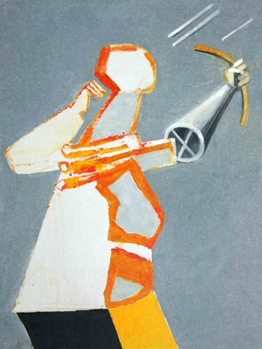 Картина под названием "archer-3" - Валерий Буев, Подлинное произведение искусства, Масло