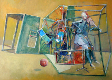 Картина под названием "musique tremblement…" - Валерий Буев, Подлинное произведение искусства, Масло