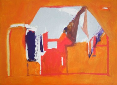 Картина под названием "paysage-18" - Валерий Буев, Подлинное произведение искусства, Масло