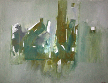 Картина под названием "paysage-21" - Валерий Буев, Подлинное произведение искусства, Масло