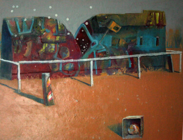 Картина под названием "paysage-22" - Валерий Буев, Подлинное произведение искусства, Масло