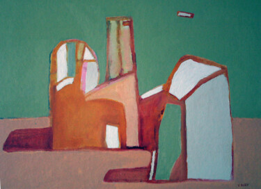 Картина под названием "paysage-24" - Валерий Буев, Подлинное произведение искусства, Масло