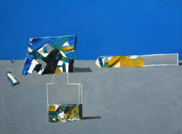 Картина под названием "paysage-30" - Валерий Буев, Подлинное произведение искусства, Масло
