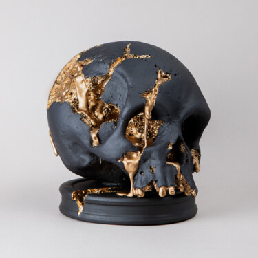 「SkullHive」というタイトルの彫刻 Valerii Filipchenkoによって, オリジナルのアートワーク, 樹脂