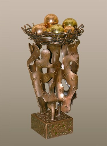 Скульптура под названием ""Что за судьба его…" - Валерий Окарский, Подлинное произведение искусства, Металлы