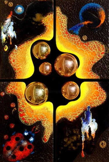 Рисунок под названием ""Я голосую золотыми"" - Валерий Окарский, Подлинное произведение искусства