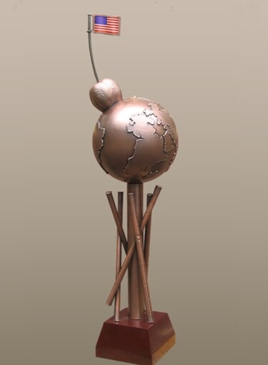 Скульптура под названием ""Точка отсчёта - Ве…" - Валерий Окарский, Подлинное произведение искусства, Металлы