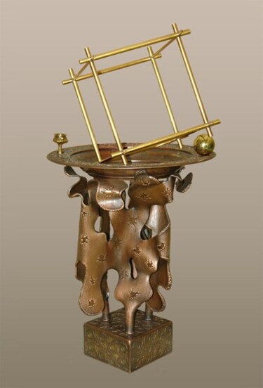 Скульптура под названием ""Свобода золотой кл…" - Валерий Окарский, Подлинное произведение искусства, Металлы