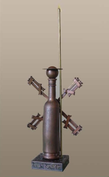 Sculpture titled ""Дон Кихот"" by Valerii Okarskii, Original Artwork, Metals
