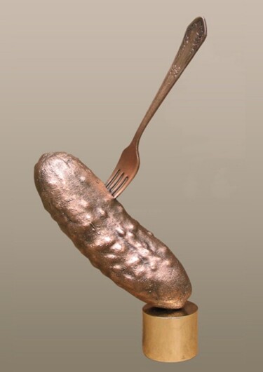 Sculpture titled ""Мировая закуска"" by Valerii Okarskii, Original Artwork, Metals