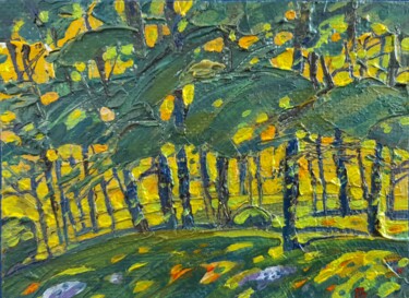 Painting titled "June rays" by Valerii Oliinyk, Original Artwork, Oil