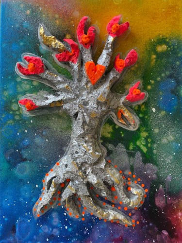Malerei mit dem Titel "Tree of Emotions" von Valerijana Krasniqi, Original-Kunstwerk, 3D Modellierung
