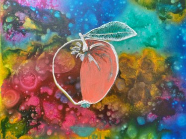 Malerei mit dem Titel "Sweet Temptation" von Valerijana Krasniqi, Original-Kunstwerk, Acryl