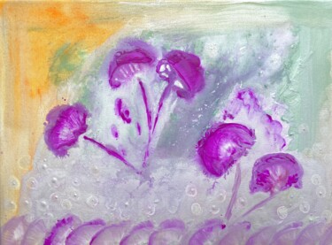 Malerei mit dem Titel "Sweet Flowers" von Valerijana Krasniqi, Original-Kunstwerk, Aquarell