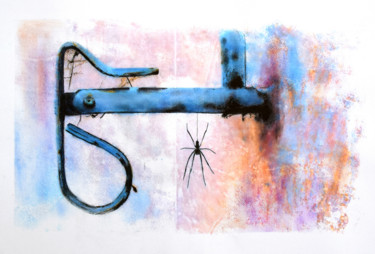 Pintura titulada "A Aranha" por Valerio, Obra de arte original, Acuarela