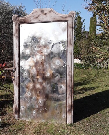 Скульптура под названием "La porta dell'Infer…" - Valerio Saltarelli Savi, Подлинное произведение искусства, Дерево
