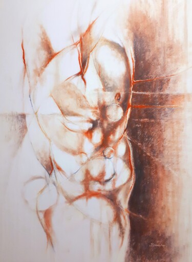 Painting titled ""Studio Di Torso Ma…" by Valerio Scarapazzi, Original Artwork