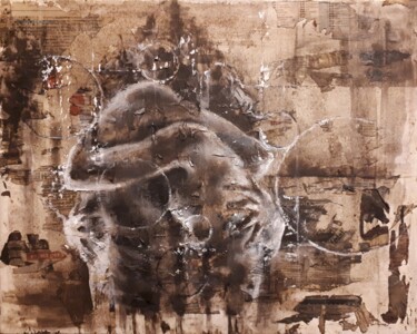 Pittura intitolato ""Abbraccio"" da Valerio Scarapazzi, Opera d'arte originale