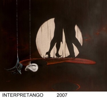 Painting titled "''interpretango''" by Valerio Scarapazzi, Original Artwork