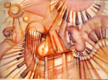 Peinture intitulée "''4 marzo TANGO AL…" par Valerio Scarapazzi, Œuvre d'art originale