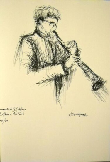 Drawing titled "'' concerto di S. S…" by Valerio Scarapazzi, Original Artwork