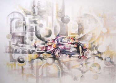 Painting titled ""Lucciola"" by Valerio Scarapazzi, Original Artwork